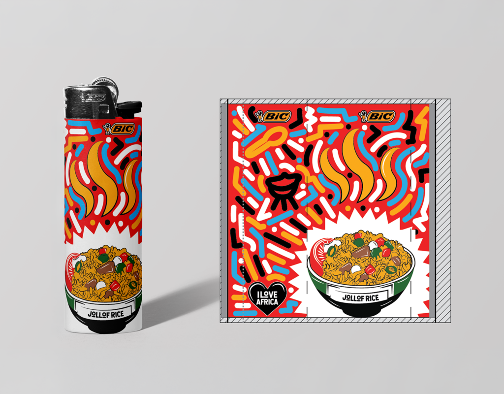 BIC I Love Africa Pocket Lighter Series by Tshepo Masilo LR