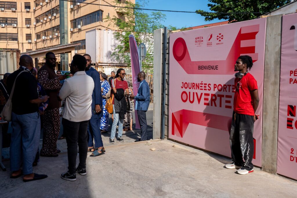 Guests visiting Africa Design School during the AIDA Awards conference