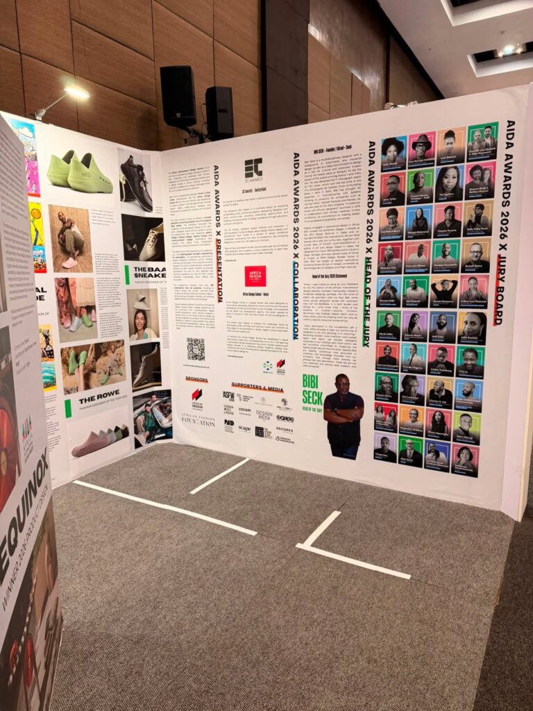 Winning projects and designer portraits at the AIDA Awards exhibition