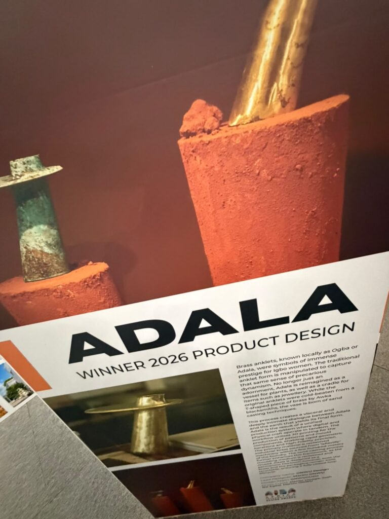 ADALA product design project displayed at the AIDA Awards exhibition