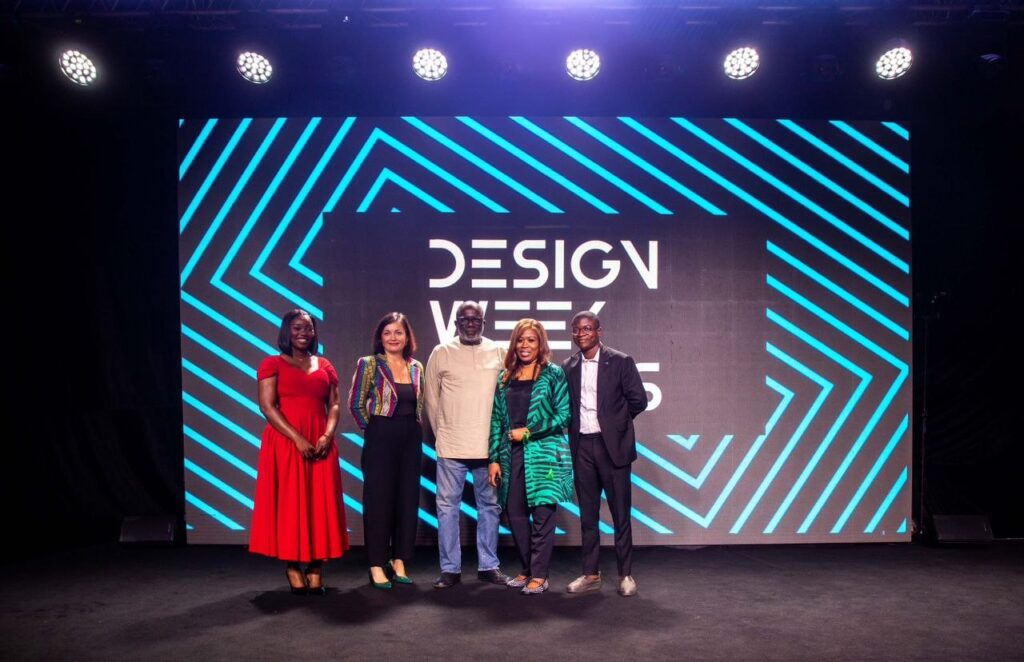 Designers gathered on stage at Design Week Lagos 2025
