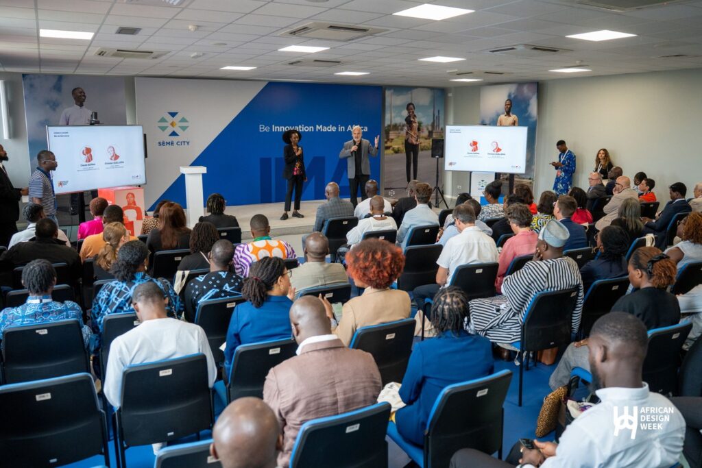 AIDA Awards launch presentation and audience in Cotonou